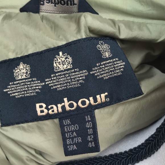 Sage green Barbour jacket - Picture 5 of 7
